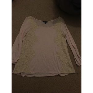 Pink long sleeve with roses